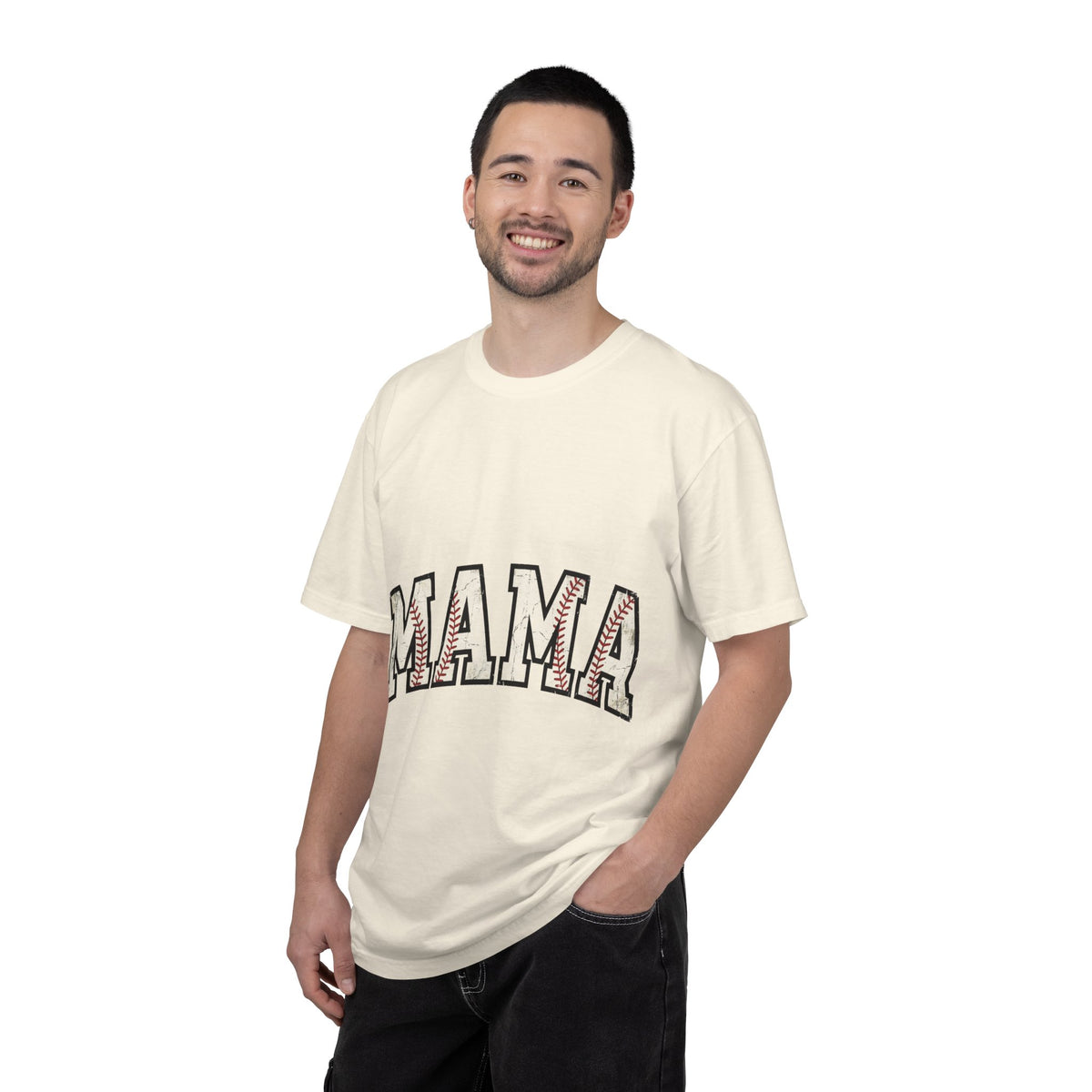Baseball Mama Cream Shirt, Vintage Stitch Varsity Tee, Baseball Mom Shirt, Little League Gift