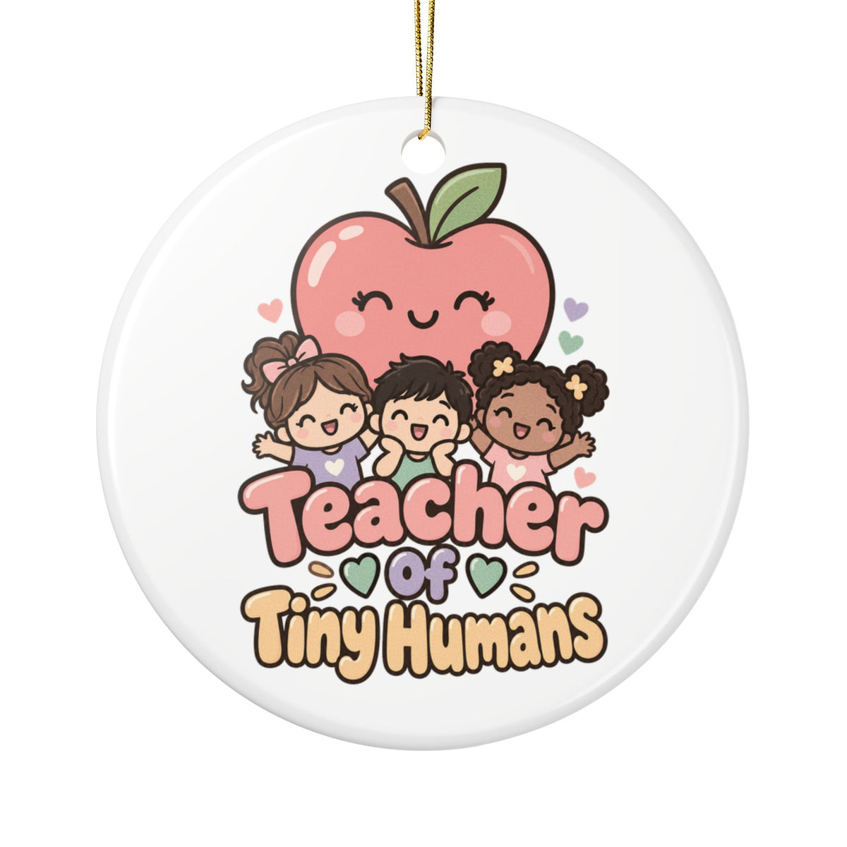 Teacher Of Tiny Humans Ornament, Funny Teacher Gift from Student, Teacher Christmas Gift, Christmas Ornament 2026