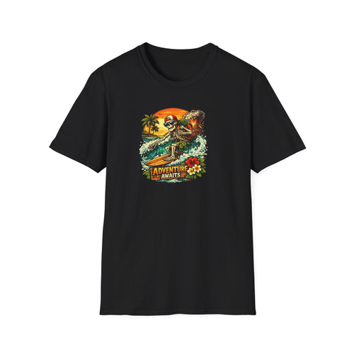 Adventure Awaits Shirt, Retro Dinosaur Outdoor Tee, Explorer Gift