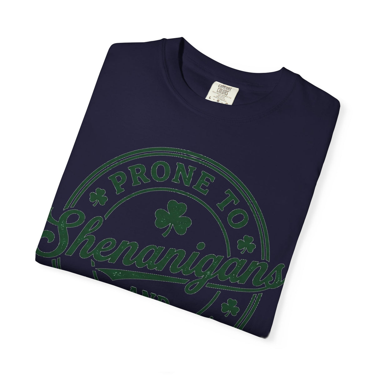 Prone To Shenanigans And Malarkey Shirt, St Patricks Day Badge Tee, Funny Irish Shirt, Paddys Day Gift