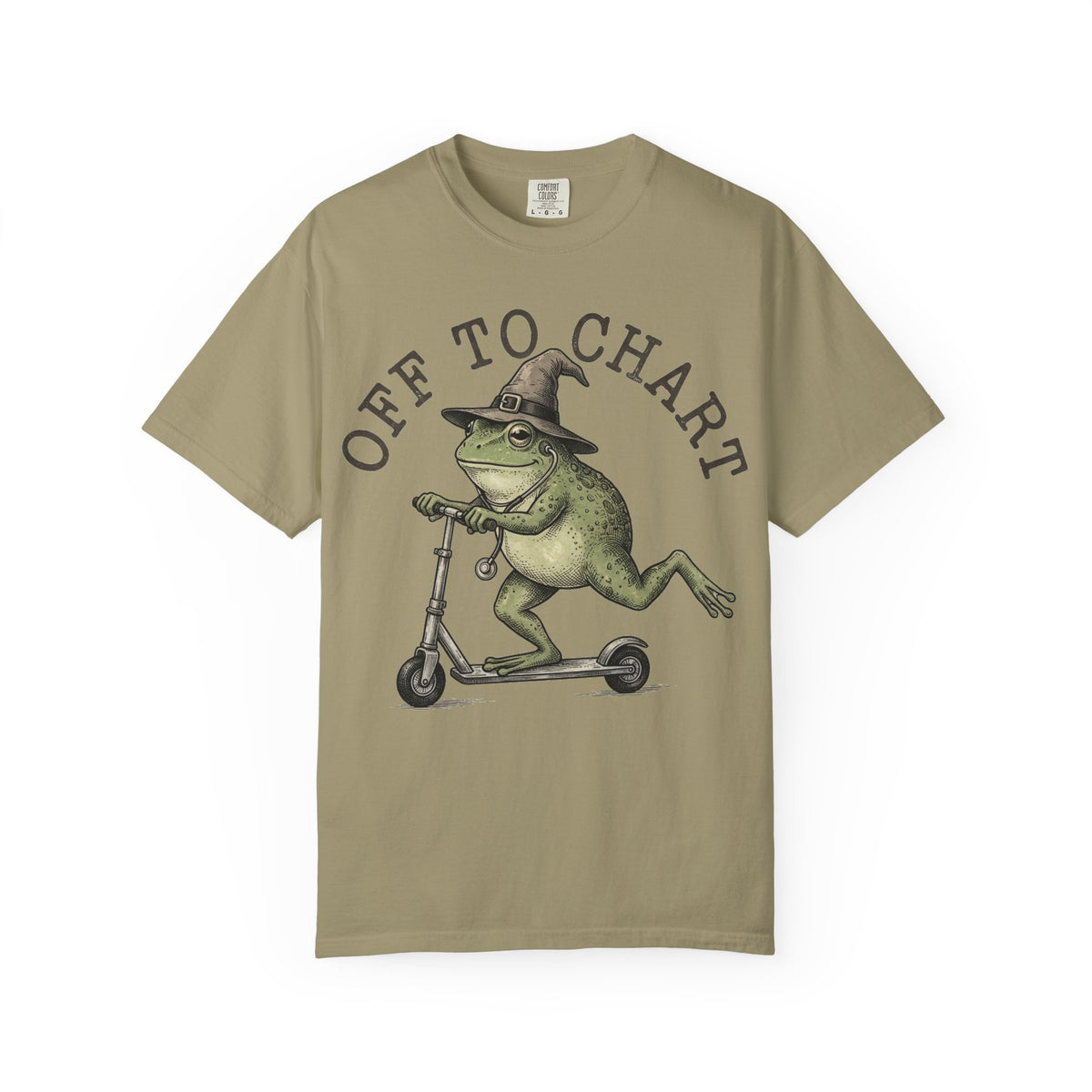 Off To Chart Bold Shirt, Engraved Frog Nurse Scooter Tee, Funny Night Shift Shirt, Nurse Gift