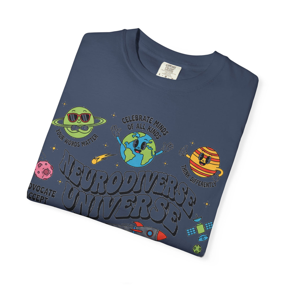 Neurodiverse Universe Bold Shirt, Celebrate Minds Of All Kinds Tee, Neurodiversity Pride Shirt, Advocate Gift