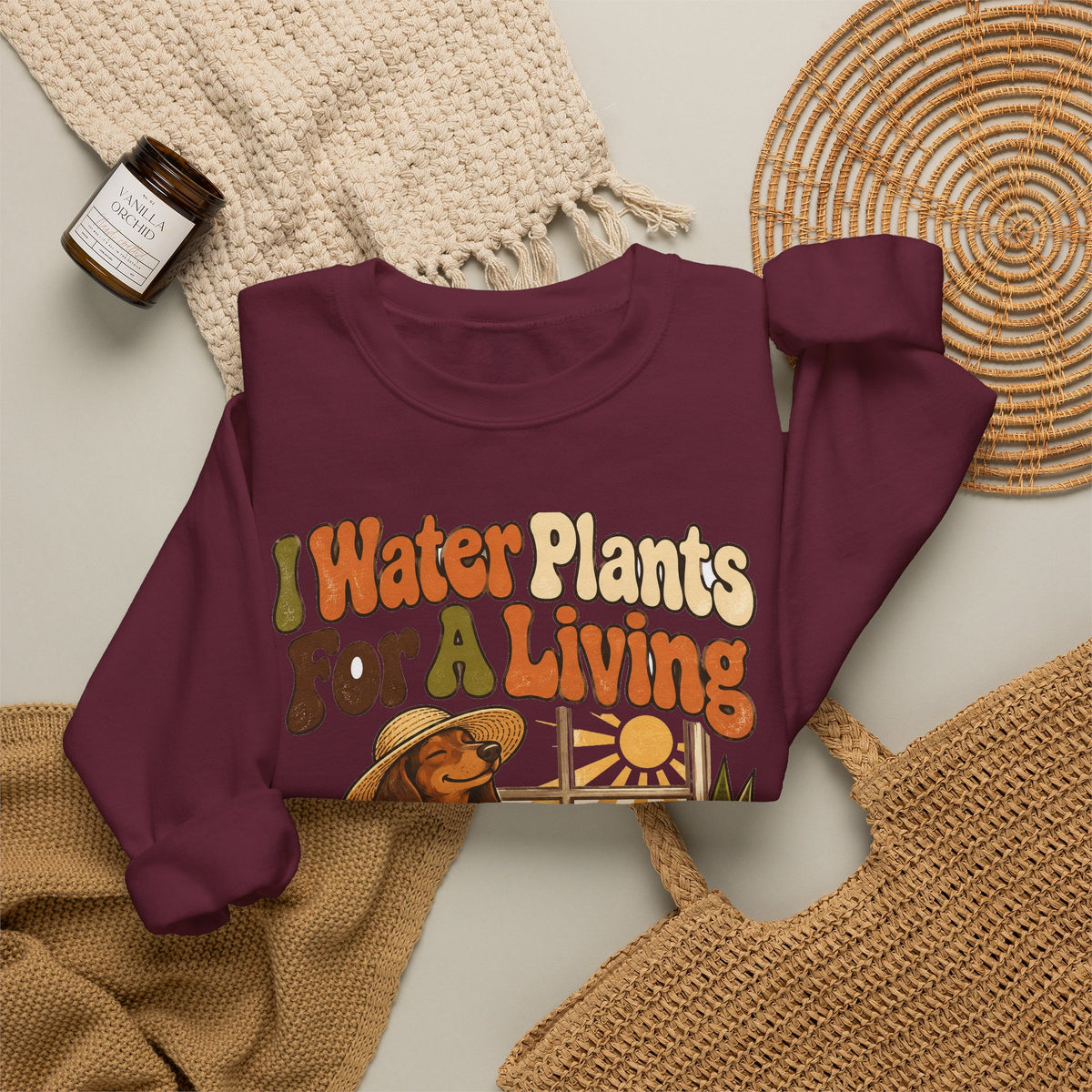 Funny Retirement Sweatshirt I Water Plants For A Living Retired Gift Gardening Tee Comfort Colors Humor