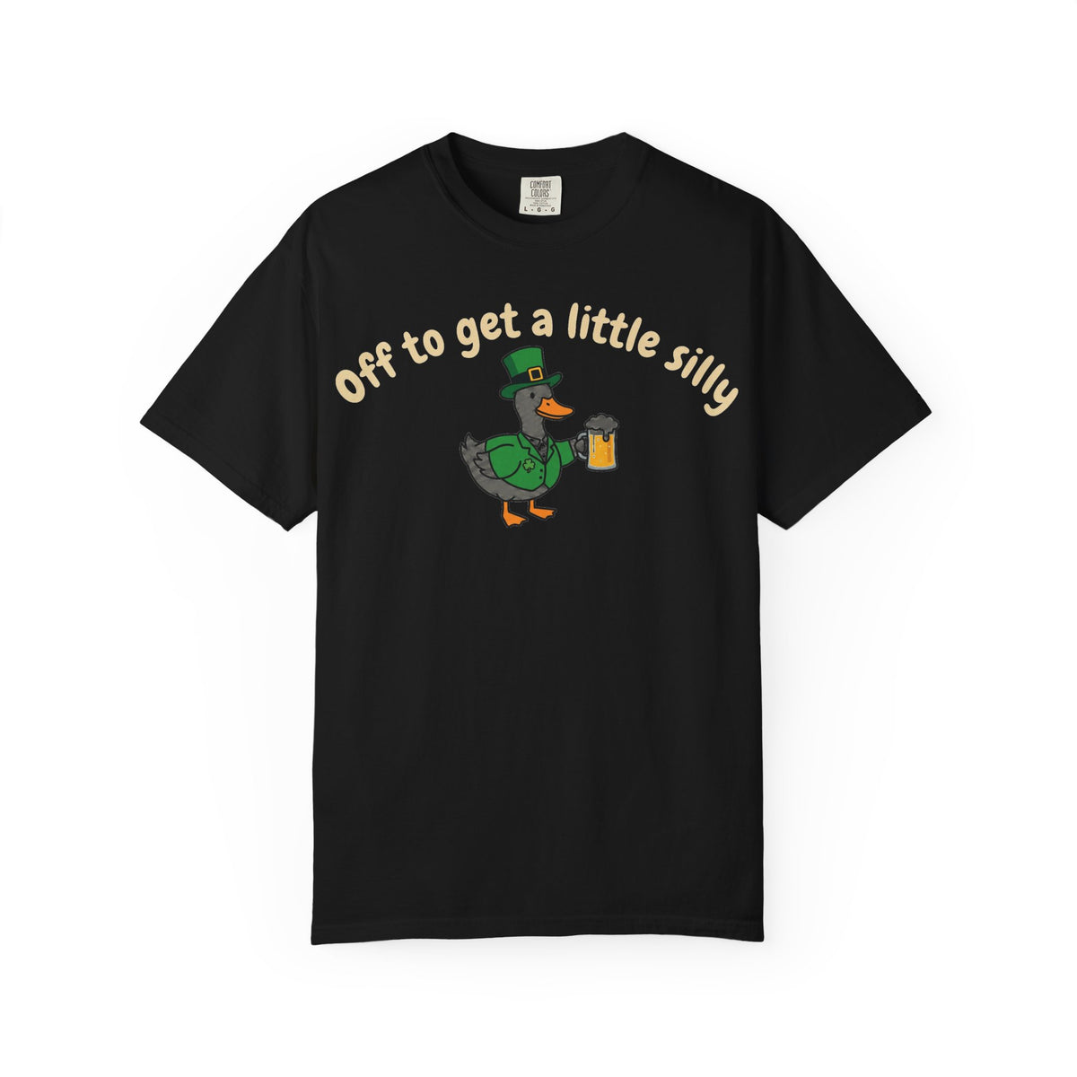 Off To Get A Little Silly Shirt, St Patricks Day Duck Beer Tee, Funny Irish Duck Shirt, Paddys Day Gift