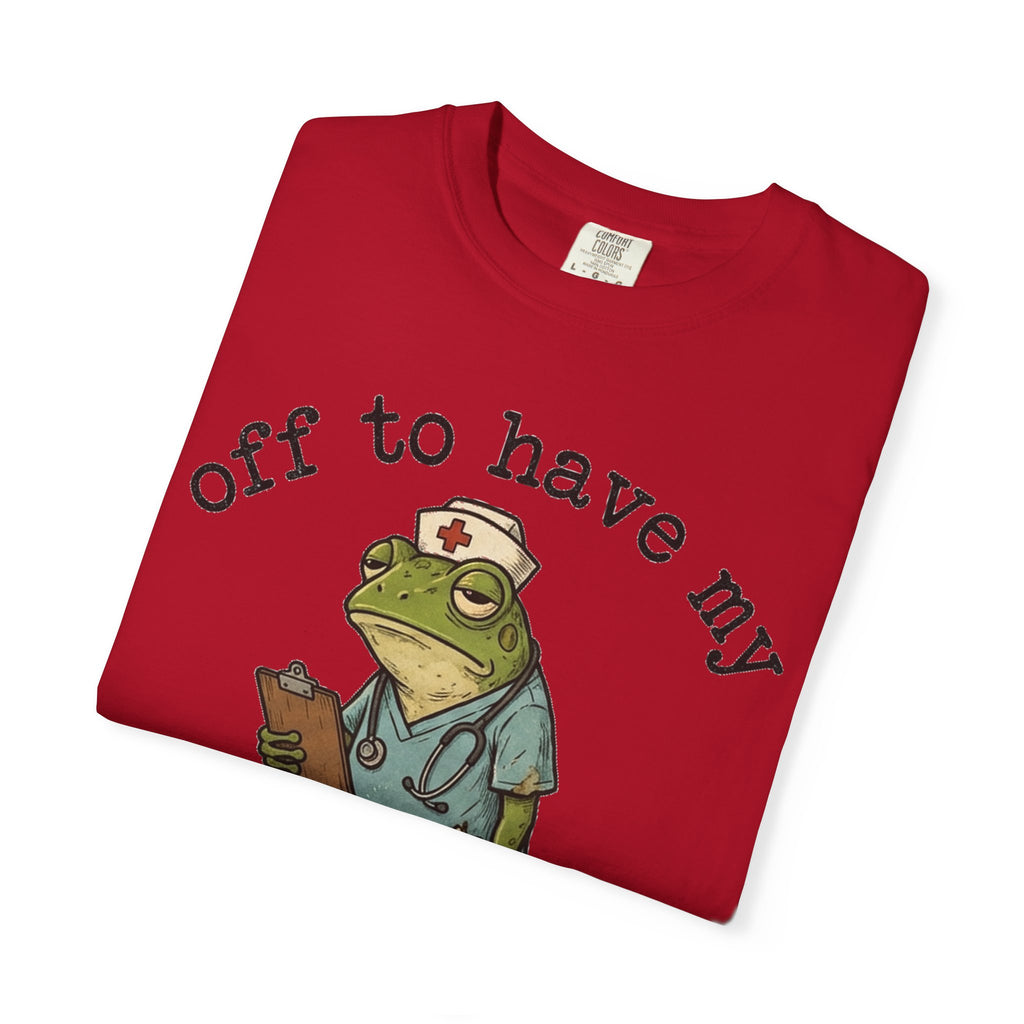 Off To Have My Flabbers Gasted Shirt, Funny Nurse Frog Tee, Sarcastic Scrubs Shirt, RN Gift