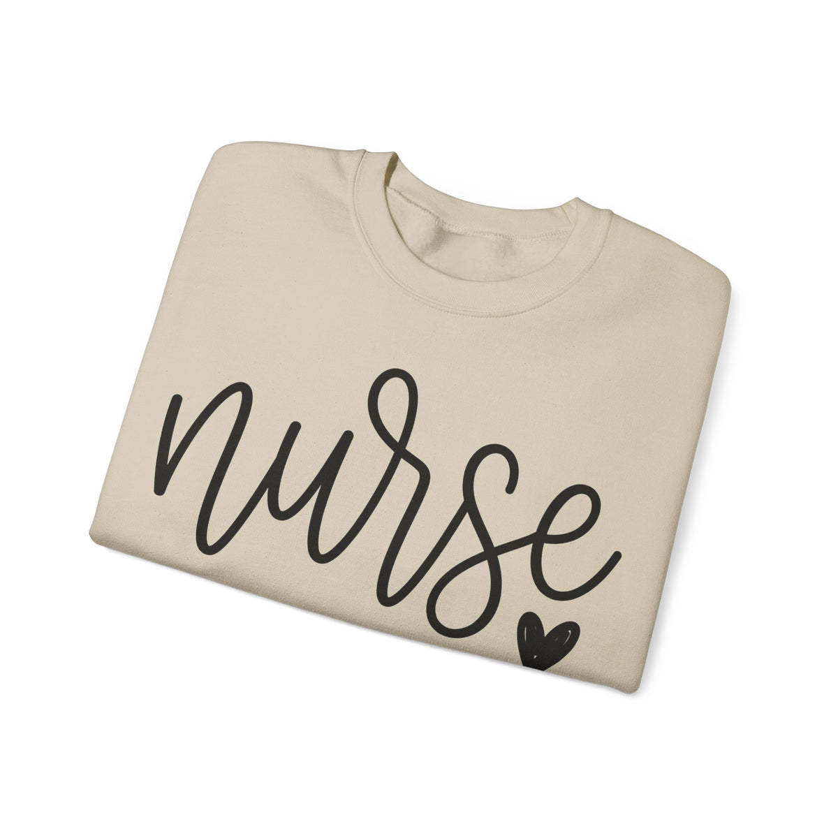 Nurse Sweatshirt Script Heart, Minimalist Nurse Cursive Sweatshirt, Nurse Week Gift, Simple RN Sweatshirt, Nursing Student Gift, Nurse Appre