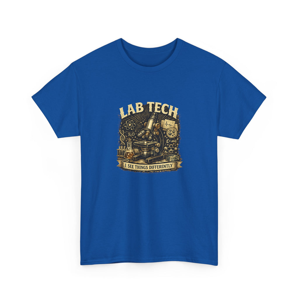 Lab Tech T-Shirt — "I Make Things Different" Vintage Science Tee