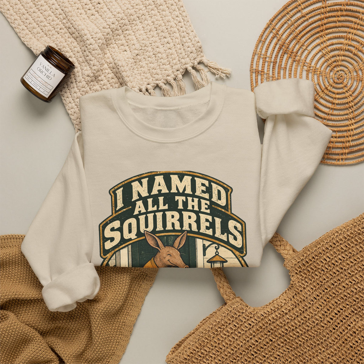 Funny Retirement Sweatshirt I Named All The Squirrels Retired Gift Comfort Colors Tee for Men and Women