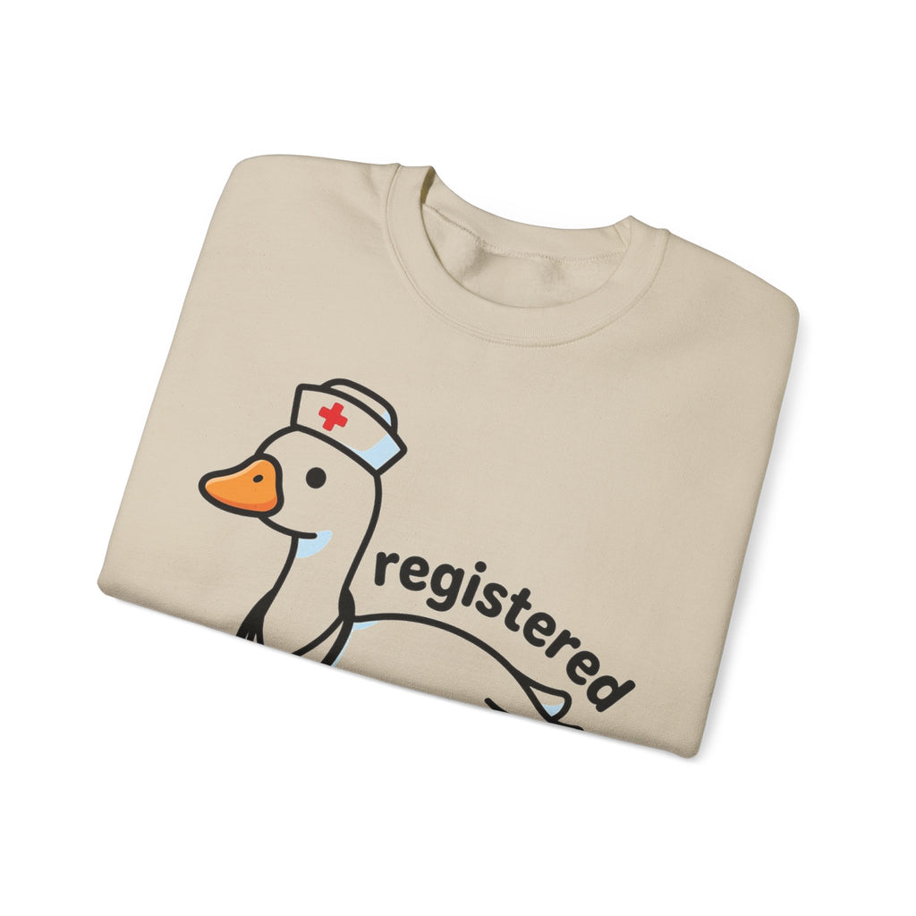Registered Silly Goose Nurse Sweatshirt, Kawaii Goose Nurse Sweatshirt, Funny Nurse Gift, Cute RN Sweatshirt, Nursing Student Graduation Gif
