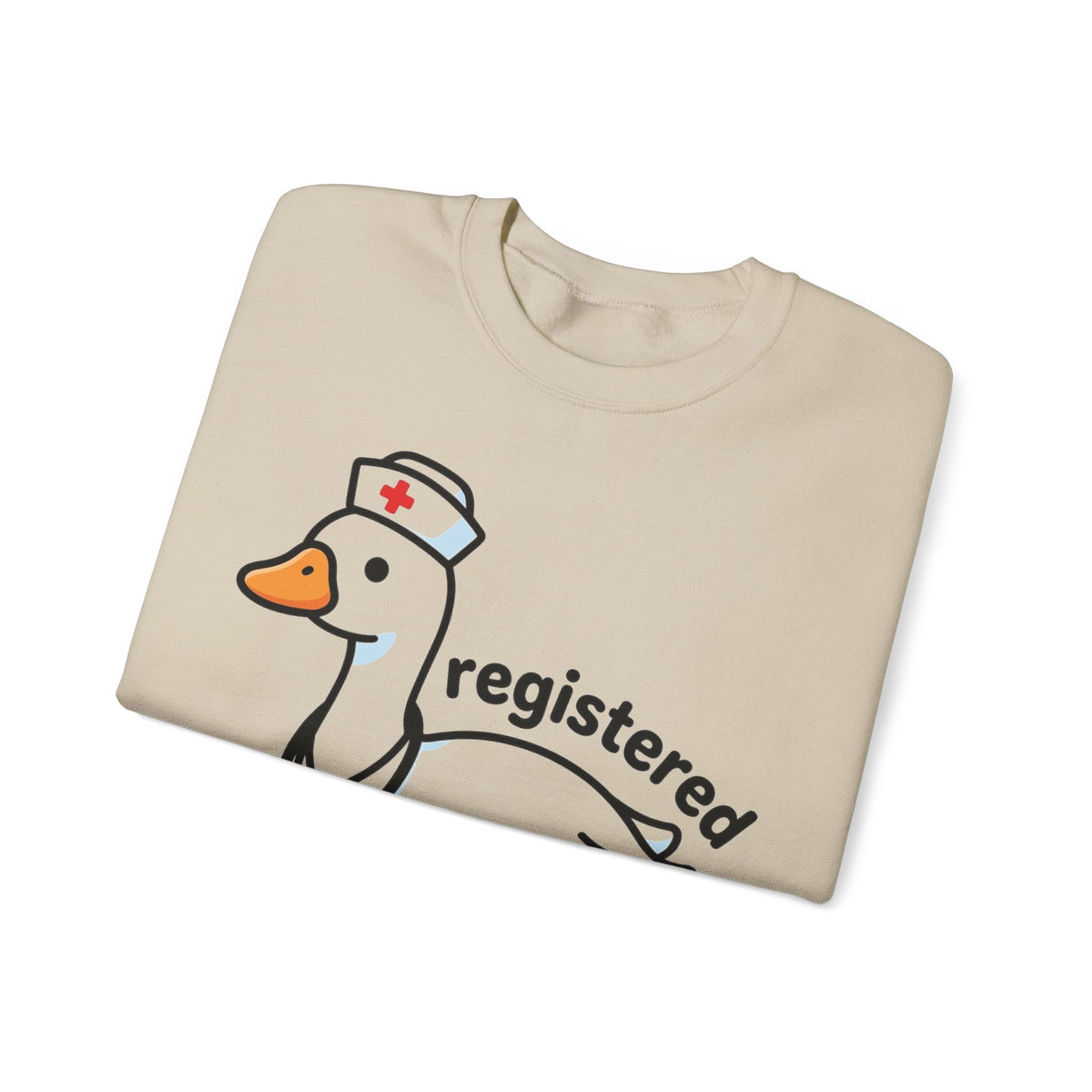 Registered Silly Goose Nurse Sweatshirt, Kawaii Goose Nurse Sweatshirt, Funny Nurse Gift, Cute RN Sweatshirt, Nursing Student Graduation Gif