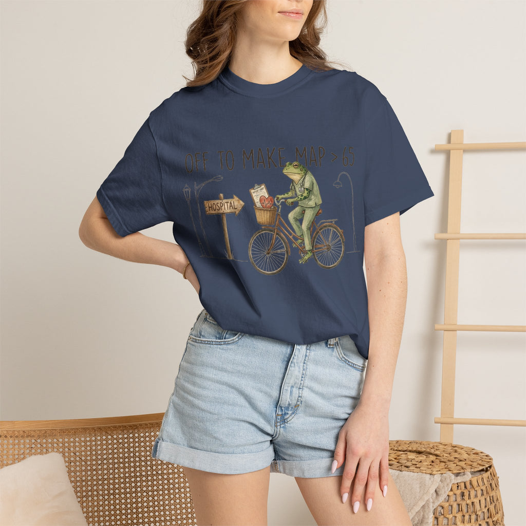 Off To Make MAP Over 65 Shirt, Funny ICU Nurse Frog Tee, Critical Care Nurse Shirt, RN Gift