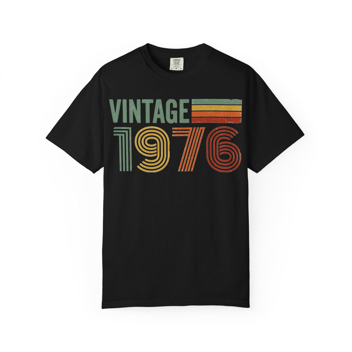 Vintage 1976 Shirt, Retro Stripe 50th Birthday Tee, Born In 1976 Shirt, Birthday Gift
