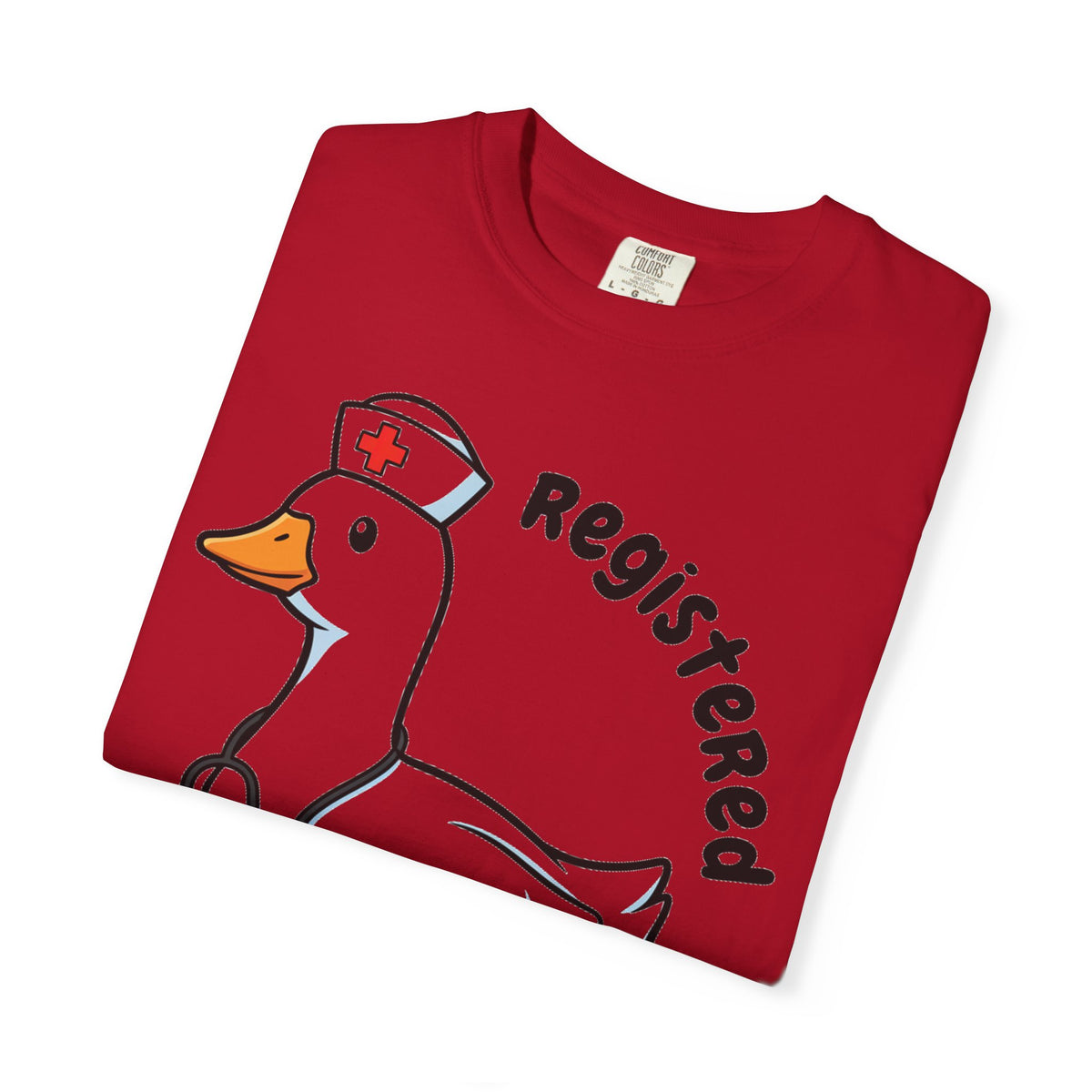 Registered Silly Goose Curved Shirt, Nurse Goose Stethoscope Tee, Funny Nurse Shirt, RN Gift