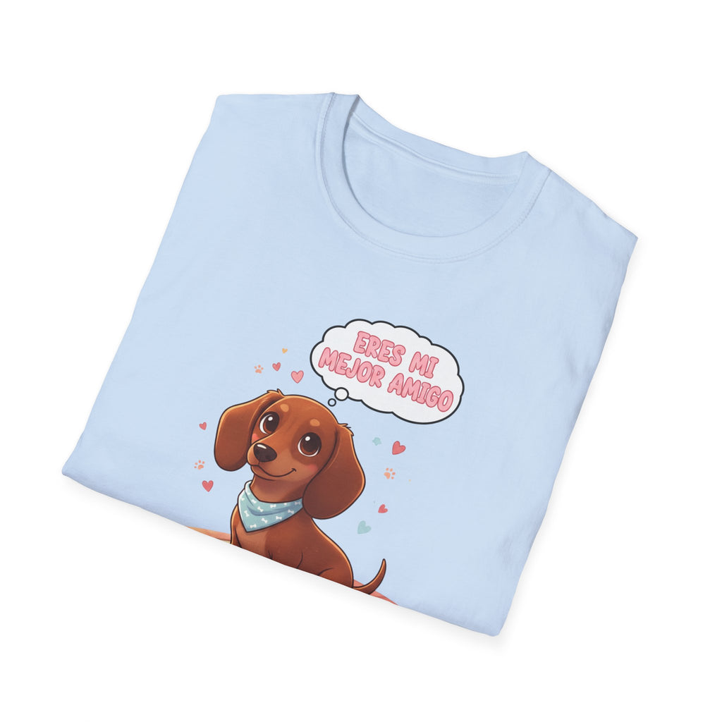 Cute Dachshund T‑Shirt — "Adopt Me, Please?" Puppy Graphic Tee