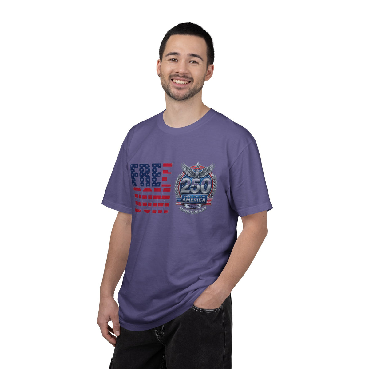 Freedom 250 Stacked Shirt, America Semiquincentennial Crest Tee, Patriotic 1776-2026 Shirt, July 4th Gift