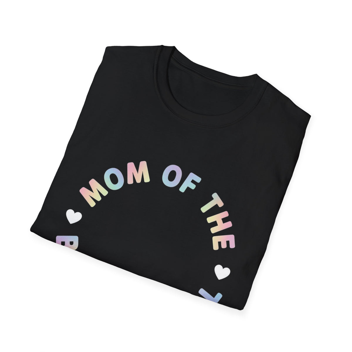 Mom of the Birthday Girl T-Shirt — Pastel Circle Birthday Mom Tee