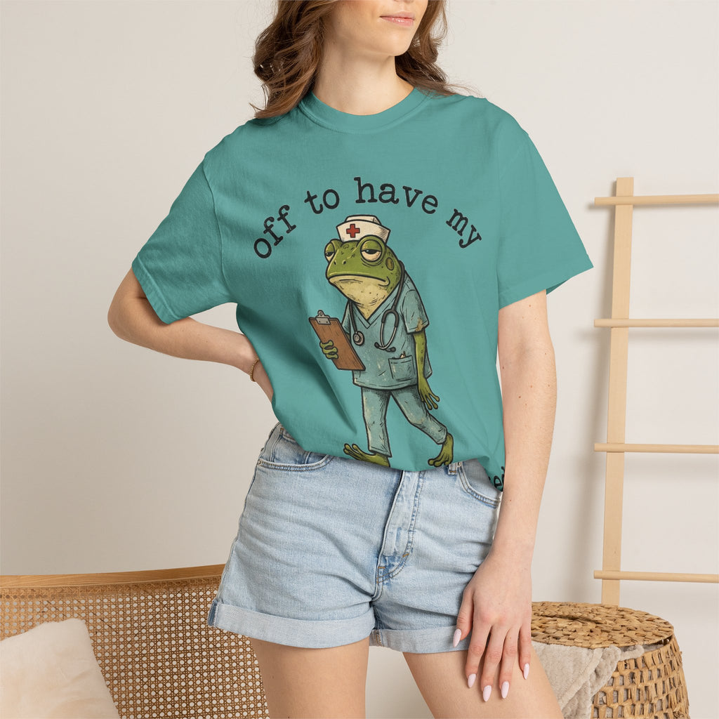 Off To Have My Flabbers Gasted Shirt, Funny Nurse Frog Tee, Sarcastic Scrubs Shirt, RN Gift