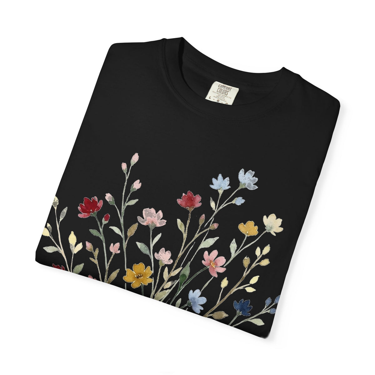 Watercolor Wildflower Spray Shirt, Painted Meadow Bouquet Tee, Cottagecore Floral Shirt, Garden Gift