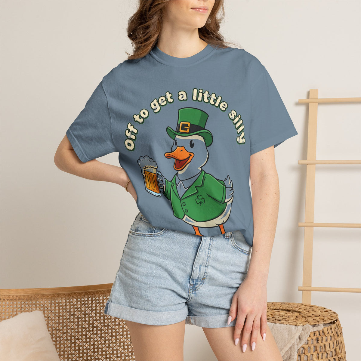 Off To Get A Little Silly Duck Shirt, Leprechaun Suit Beer Duck Tee, Funny St Patricks Day Shirt, Irish Gift