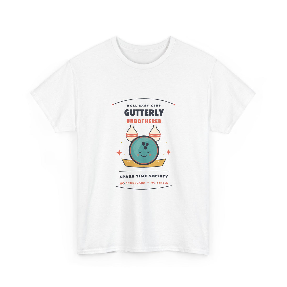 Gutterly Unbothered Bowling T-Shirt — Roll Easy Club