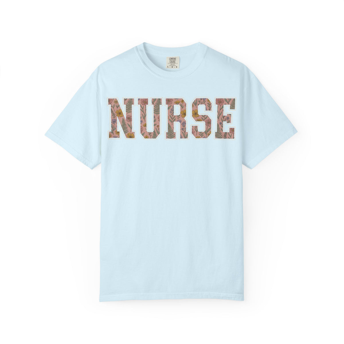 Nurse Floral Varsity Shirt, Wildflower Applique Nurse Tee, Pretty RN Shirt, Nurse Week Gift