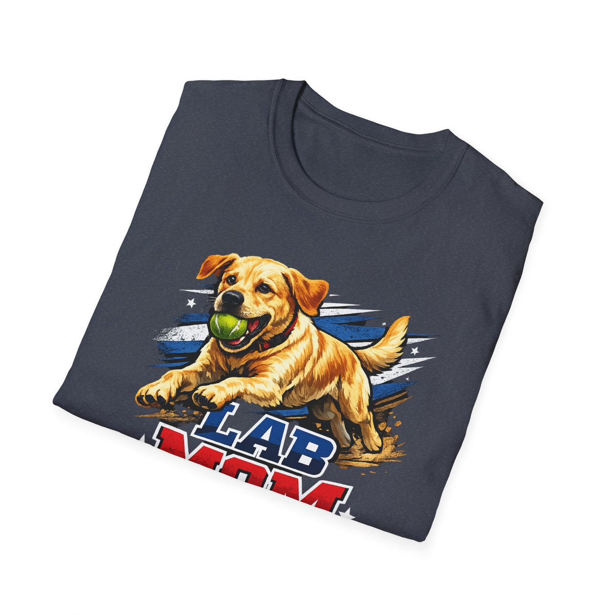 Lab Mom T-Shirt – Cute Yellow Labrador Graphic Tee for Dog Lovers