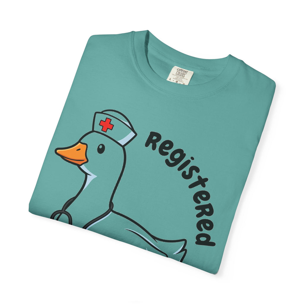 Registered Silly Goose Curved Shirt, Nurse Goose Stethoscope Tee, Funny Nurse Shirt, RN Gift