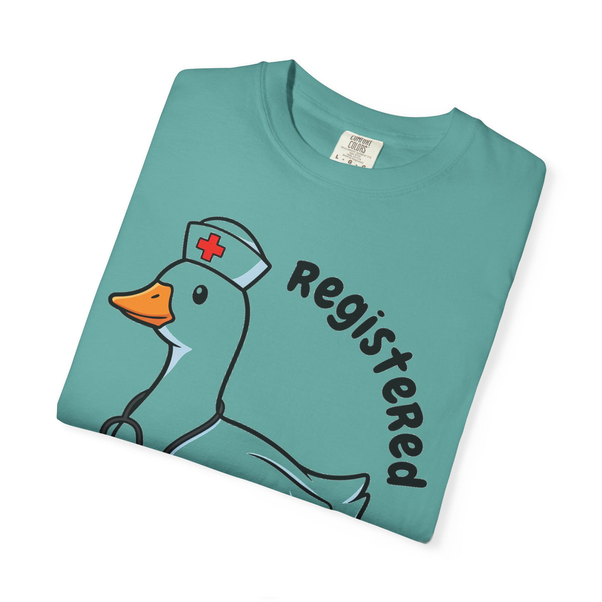 Registered Silly Goose Curved Shirt, Nurse Goose Stethoscope Tee, Funny Nurse Shirt, RN Gift