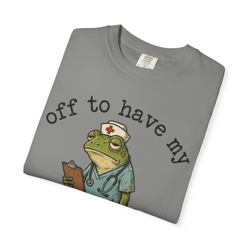 Off To Have My Flabbers Gasted Shirt, Funny Nurse Frog Tee, Sarcastic Scrubs Shirt, RN Gift