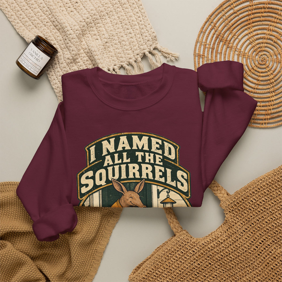 Funny Retirement Sweatshirt I Named All The Squirrels Retired Gift Comfort Colors Tee for Men and Women