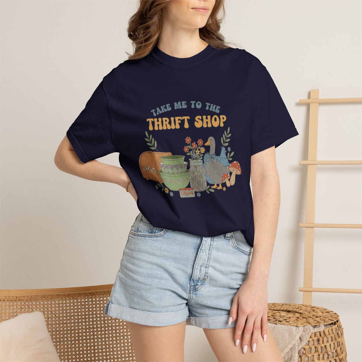 Take Me To The Thrift Shop Tall Shirt, Thrifted Treasures Still Life Tee, Vintage Lover Shirt, Thrifting Gift