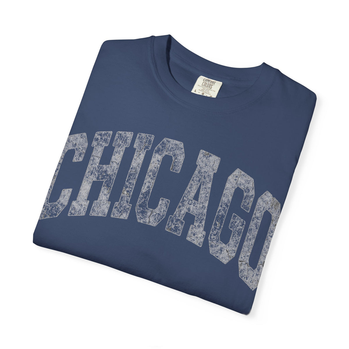Chicago Vintage Shirt, Distressed Varsity Chicago Tee, Illinois Home City Shirt, Chicago Gift