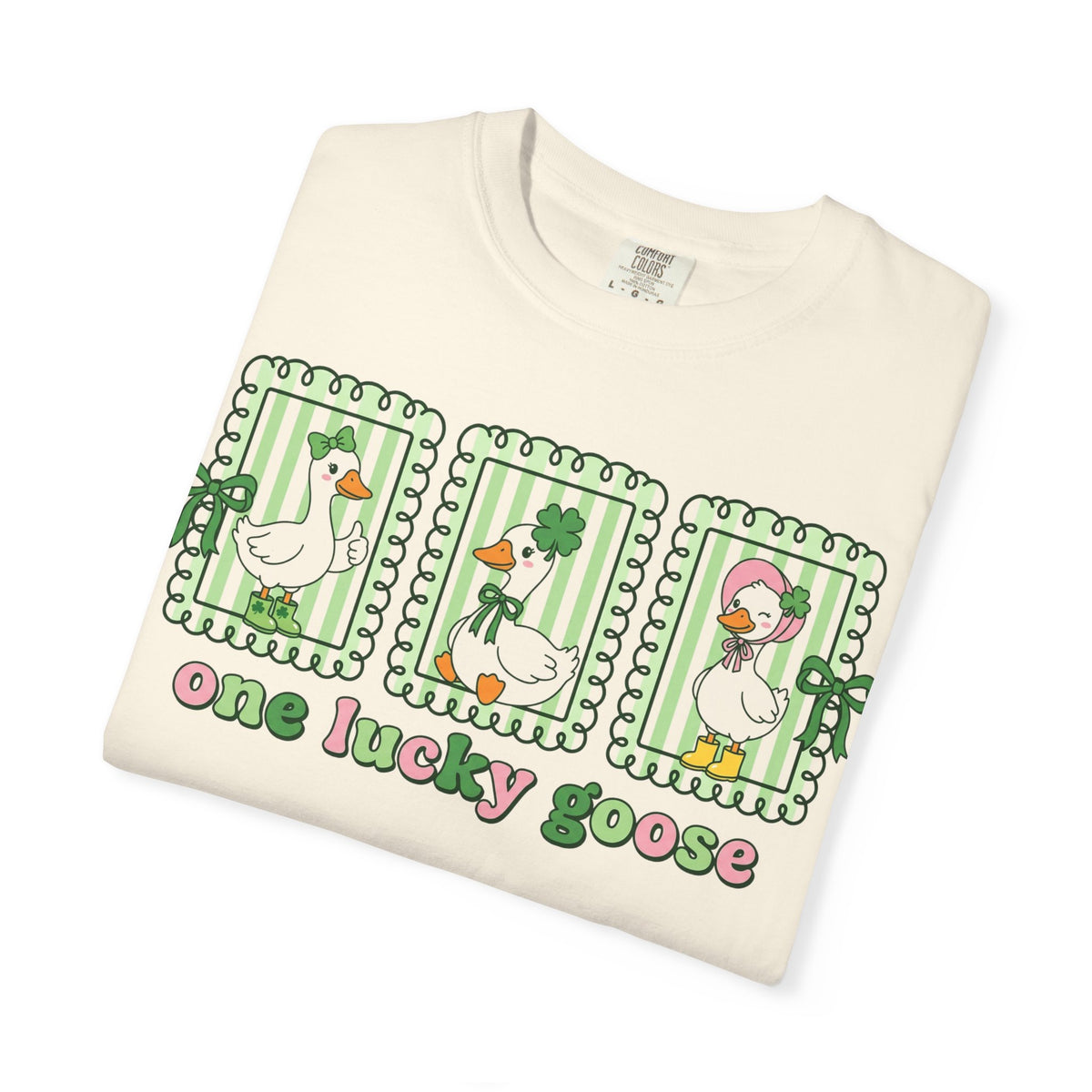 One Lucky Goose Framed Panels Shirt, Irish Goose Trio Tee, St Patricks Day Shirt, Funny Gift