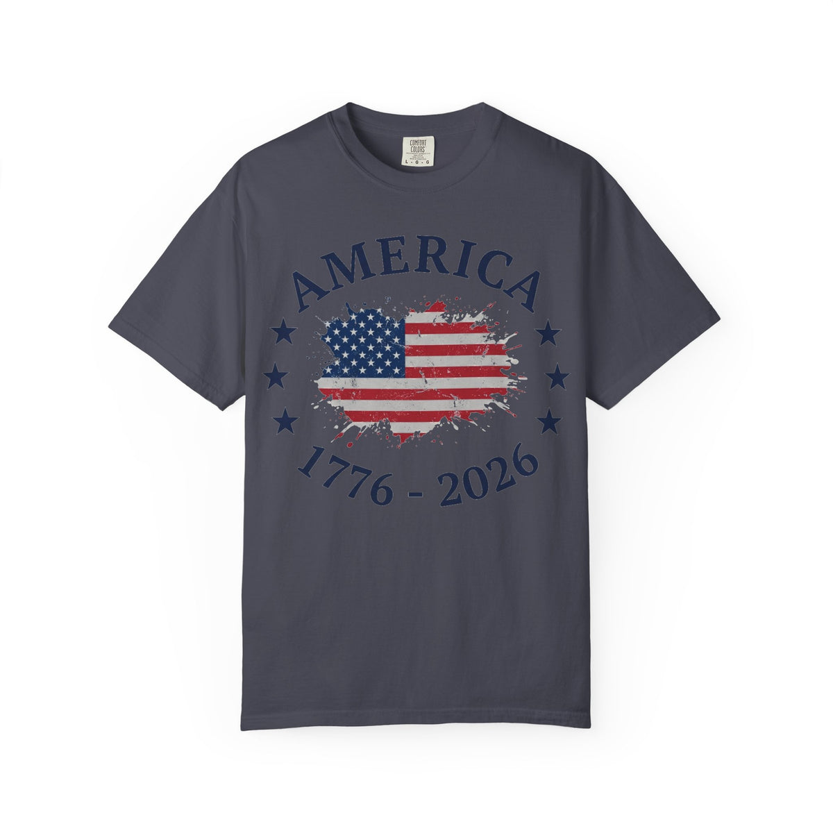America 1776 2026 Shirt, Distressed Flag Oval Tee, Patriotic 250th Anniversary Shirt, Fourth Of July Gift