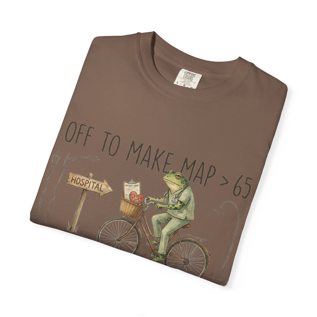 Off To Make MAP Over 65 Shirt, Funny ICU Nurse Frog Tee, Critical Care Nurse Shirt, RN Gift