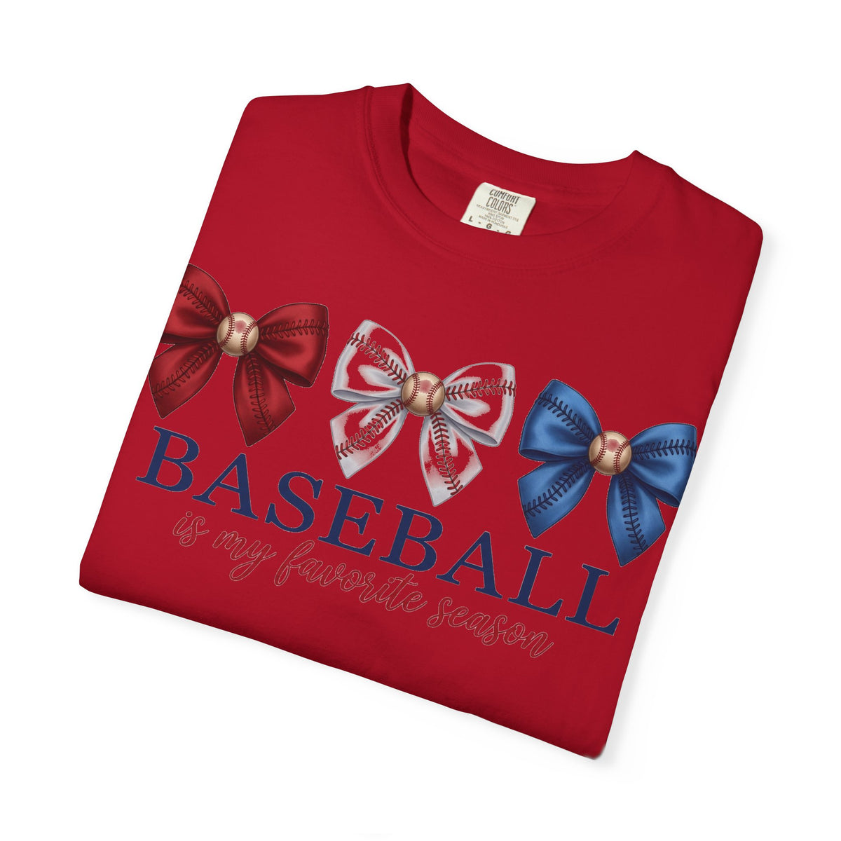 Baseball Is My Favorite Season Shirt, Coquette Baseball Bows Tee, Baseball Mom Shirt, Game Day Gift