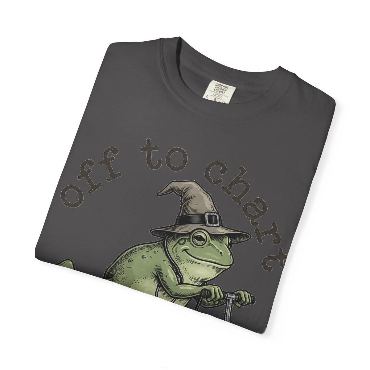 Off To Chart Etched Frog Shirt, Vintage Nurse Frog Scooter Tee, Charting Humor Shirt, RN Gift