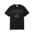 Lucky Big Shamrock Shirt, Bold Varsity Clover Tee, St Patricks Day Shirt, Irish Gift