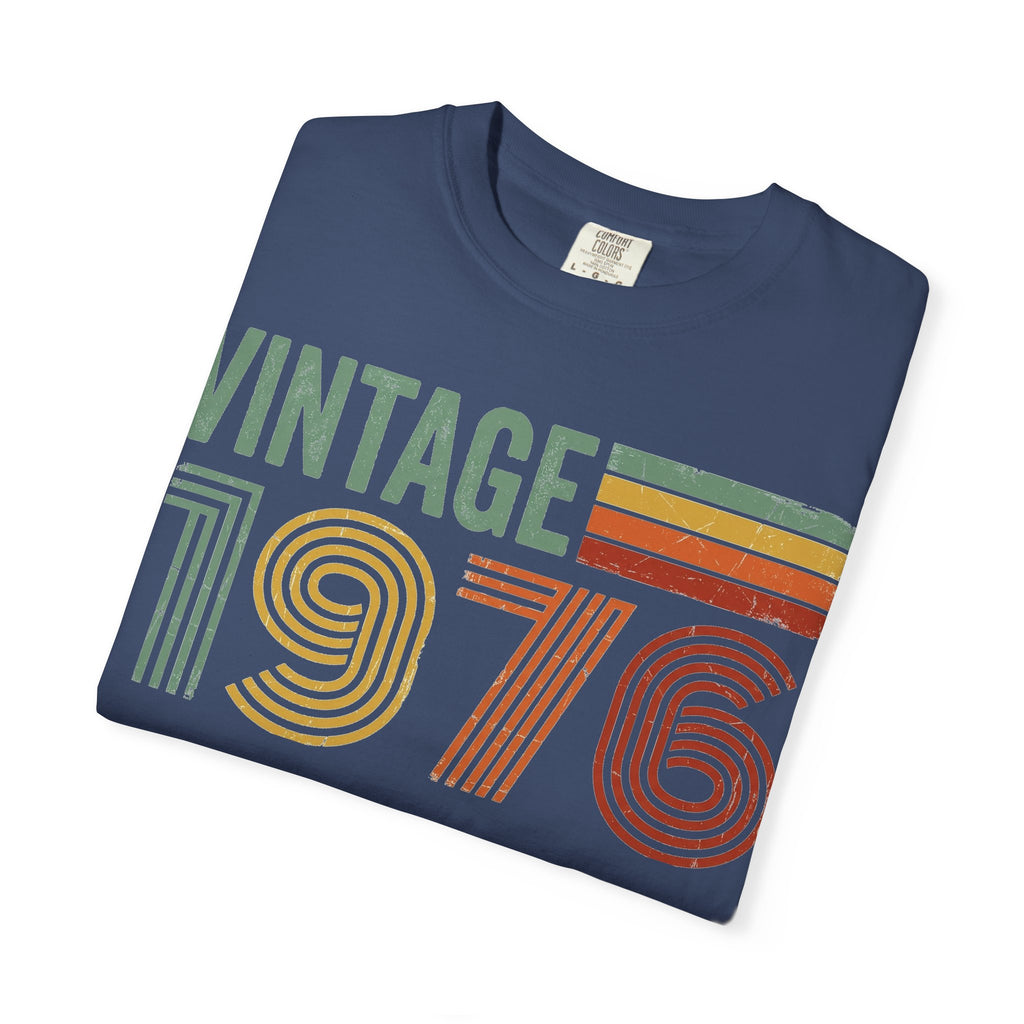 Vintage 1976 Shirt, Retro Stripe 50th Birthday Tee, Born In 1976 Shirt, Birthday Gift