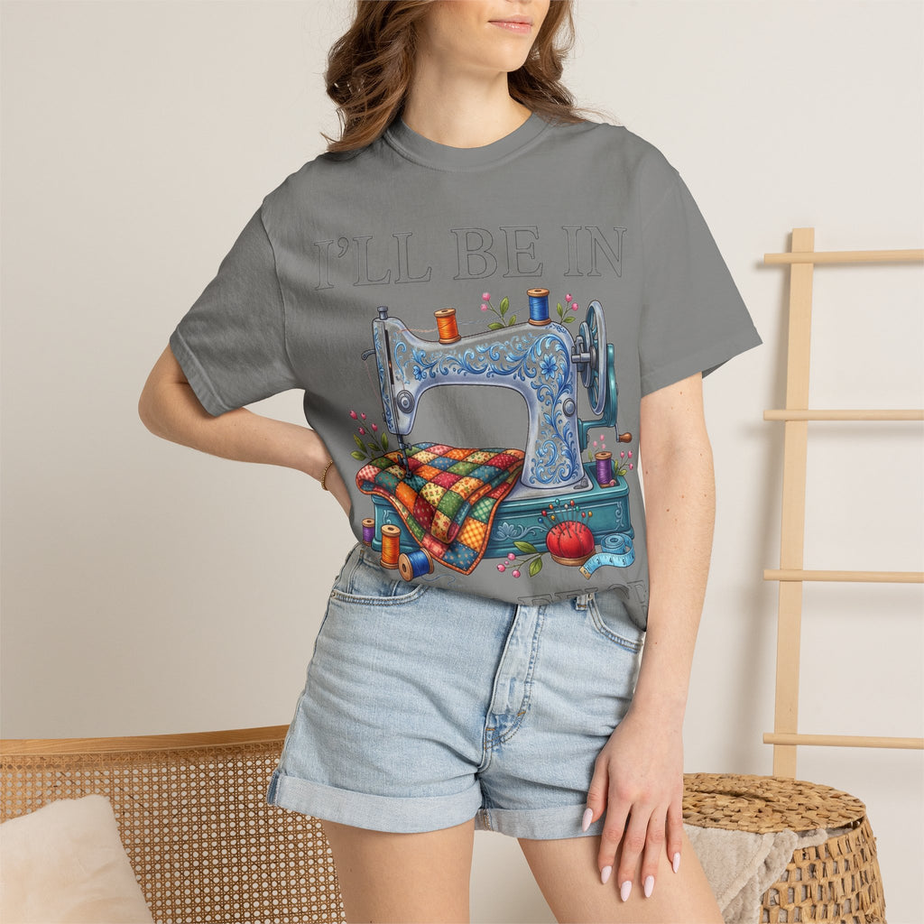 I'll Be In My Office Sewing Shirt, Vintage Sewing Machine Quilter Tee, Funny Seamstress Shirt, Quilter Gift