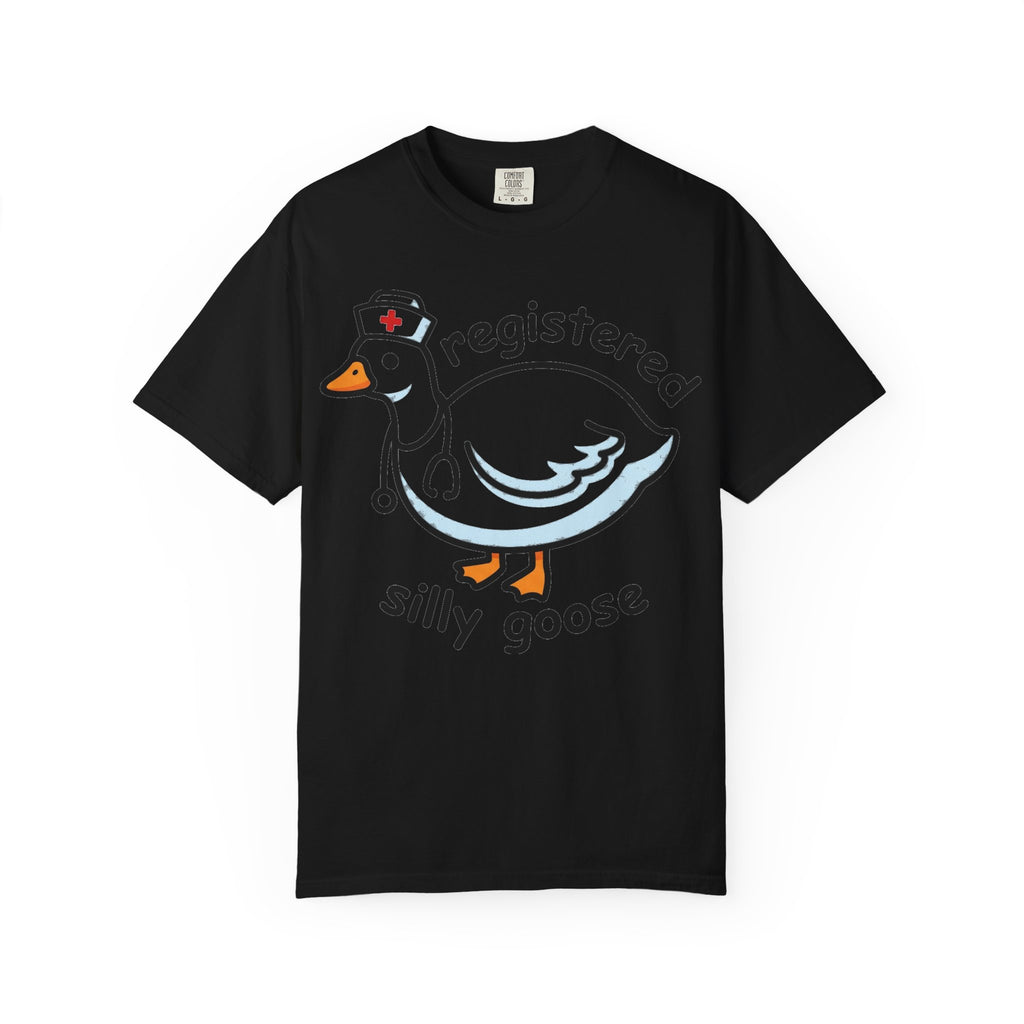 Registered Silly Goose Wide Shirt, Long Neck Nurse Goose Tee, Funny Nurse Shirt, RN Gift