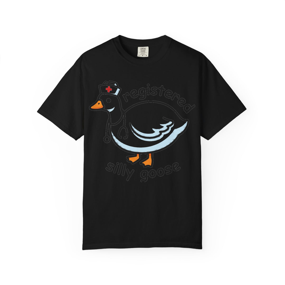 Registered Silly Goose Wide Shirt, Long Neck Nurse Goose Tee, Funny Nurse Shirt, RN Gift