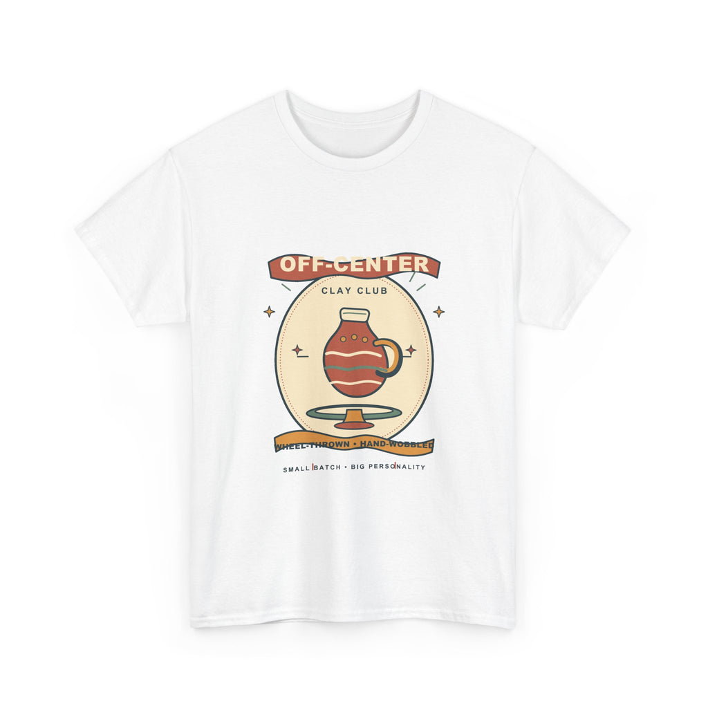Off-Center Clay Club Tee — Wheel-Thrown, Hand-Wobbled