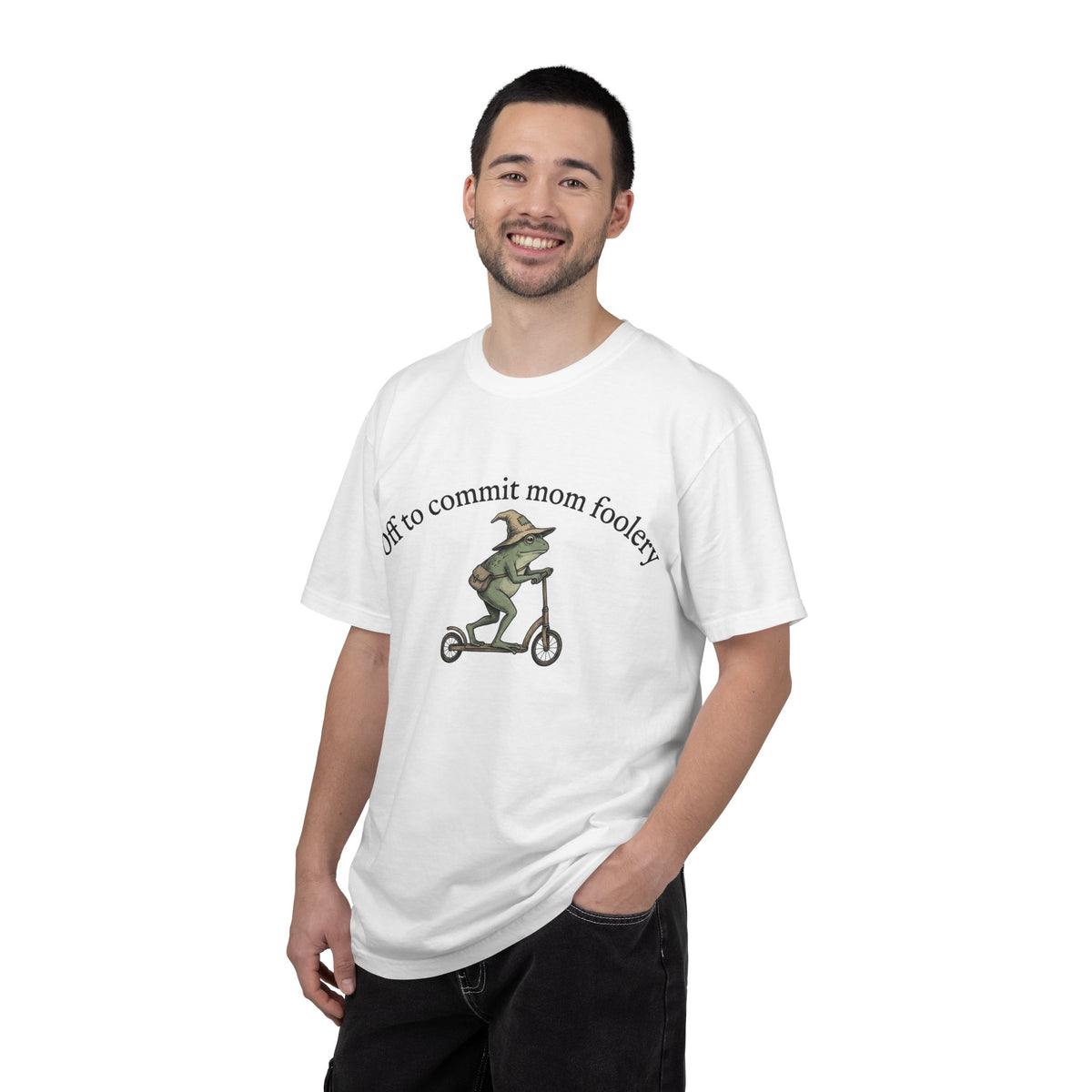 Off To Commit Mom Foolery Shirt, Funny Witch Frog Scooter Tee, Sarcastic Mom Shirt, Mom Humor Gift