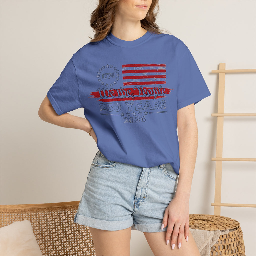 We The People 250 Years Shirt, 1776-2026 Semiquincentennial Tee, Patriotic Anniversary Shirt, July 4th Gift