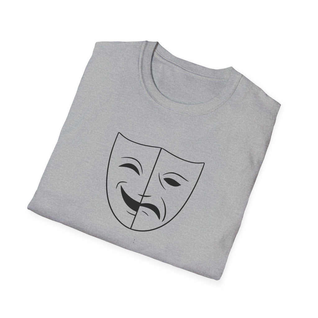 Theatre Mask Shirt, Drama Comedy Graphic Tee, Actor Gift