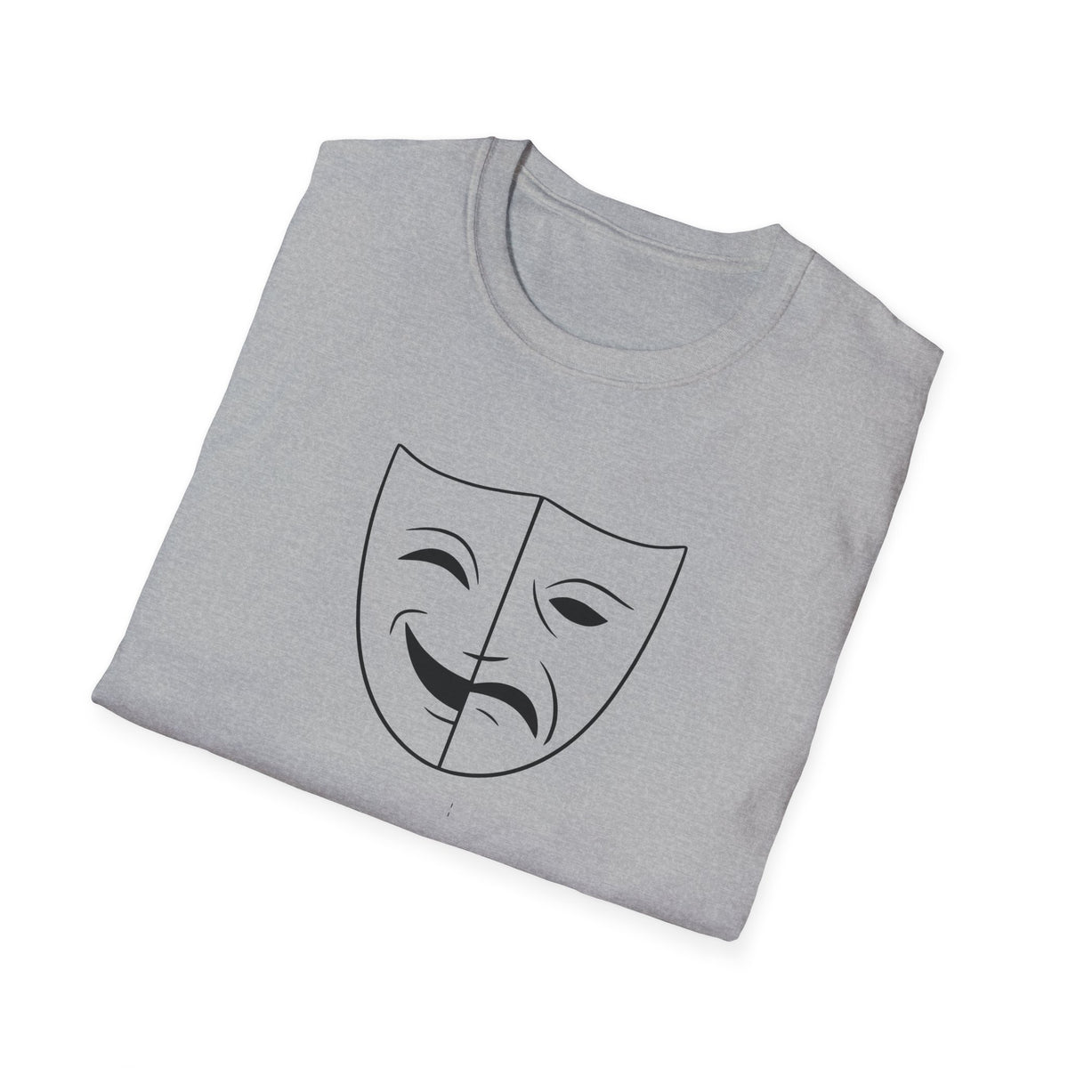 Theatre Mask Shirt, Drama Comedy Graphic Tee, Actor Gift