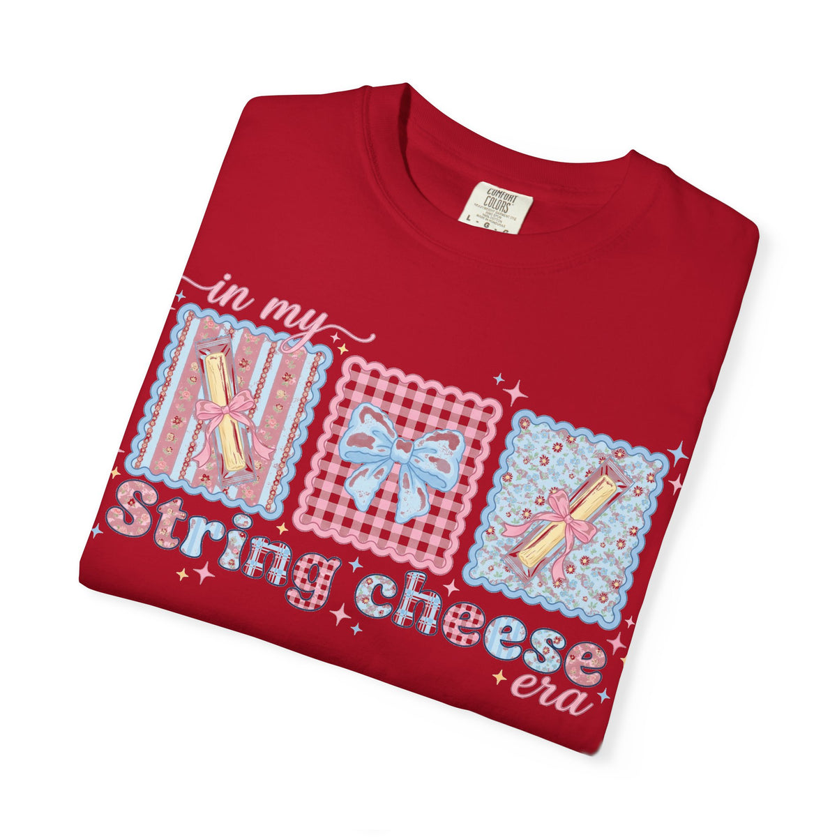 In My String Cheese Era Shirt, Coquette Bow Snack Tee, Funny Girl Dinner Shirt, Cute Gift