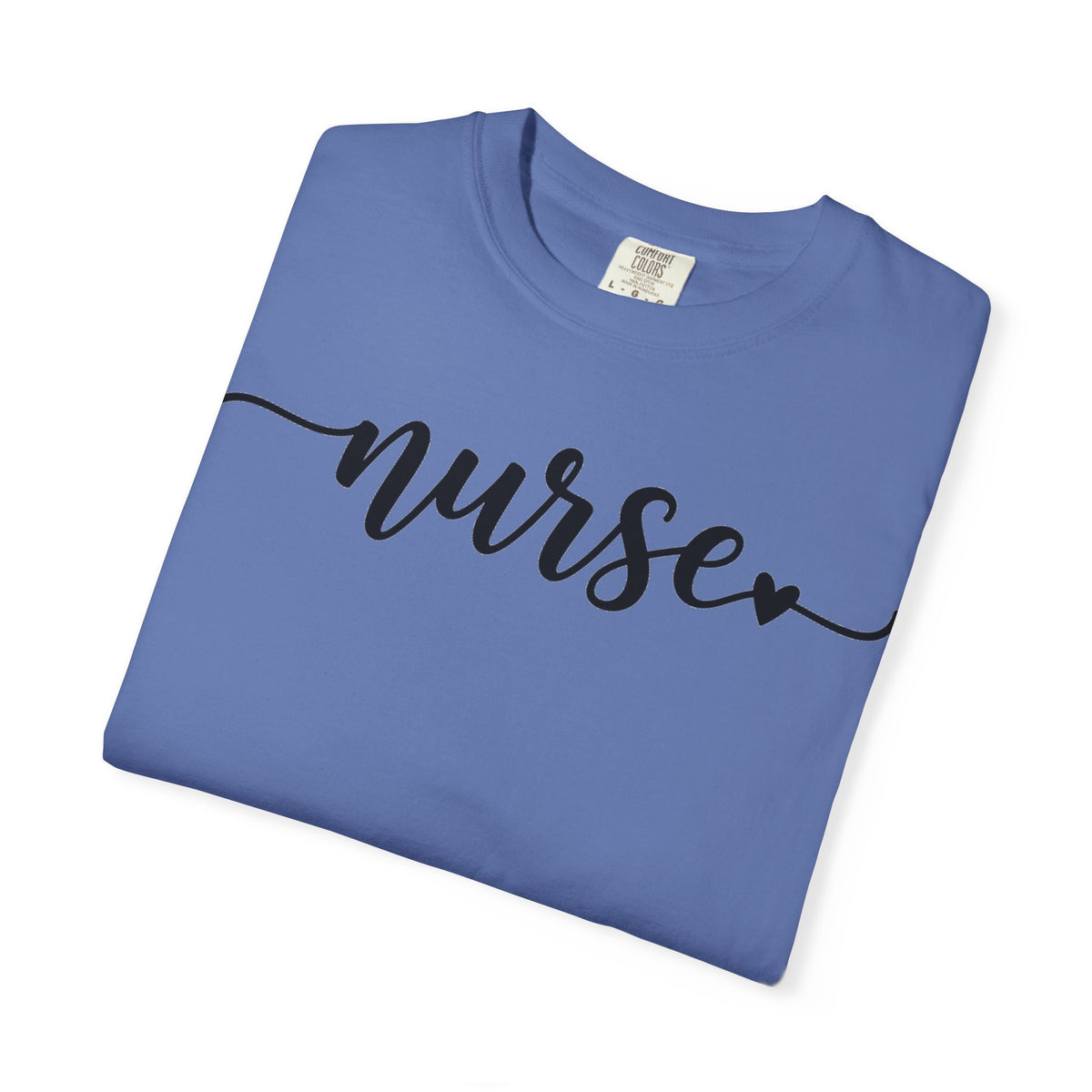 Nurse Script Shirt, Flourish Hand Lettered Nurse Tee, Minimal RN Shirt, Nurse Week Gift