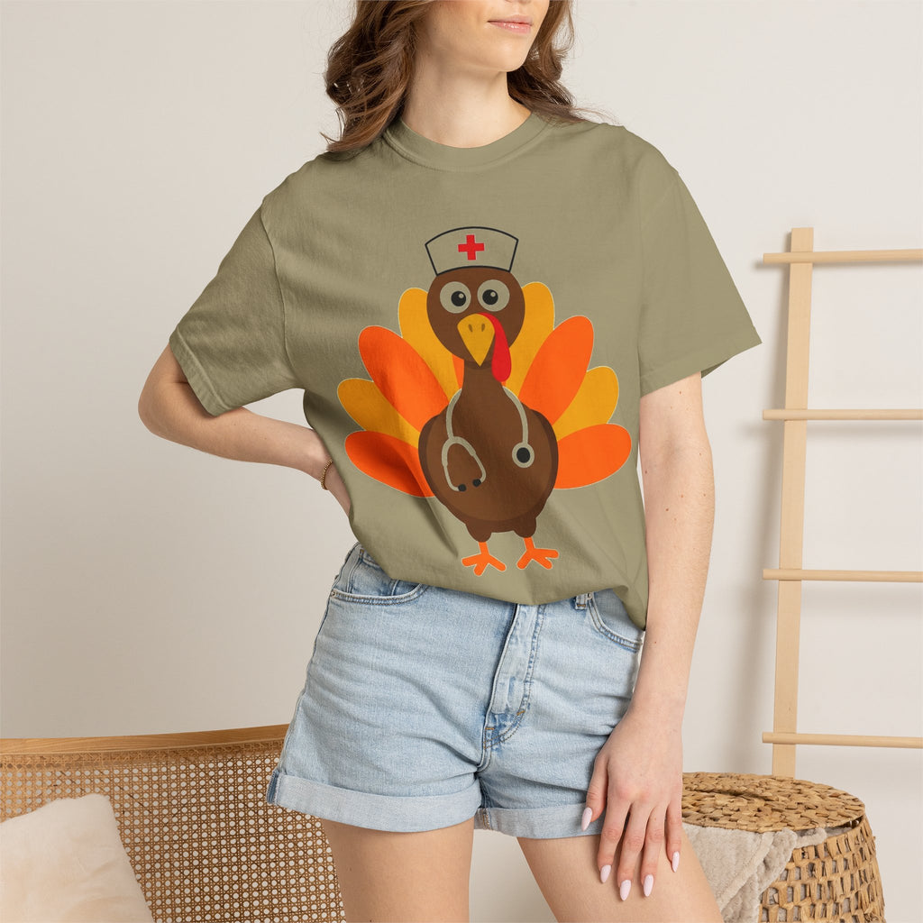 Nurse Turkey Shirt, Funny Thanksgiving Nurse Tee, Stethoscope Turkey Shirt, RN Holiday Gift